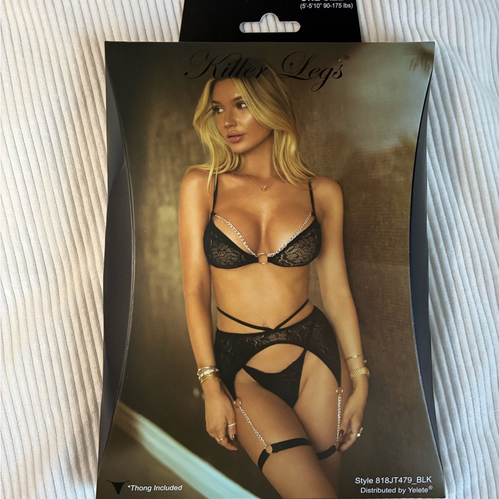 Black Lace Lingerie Set